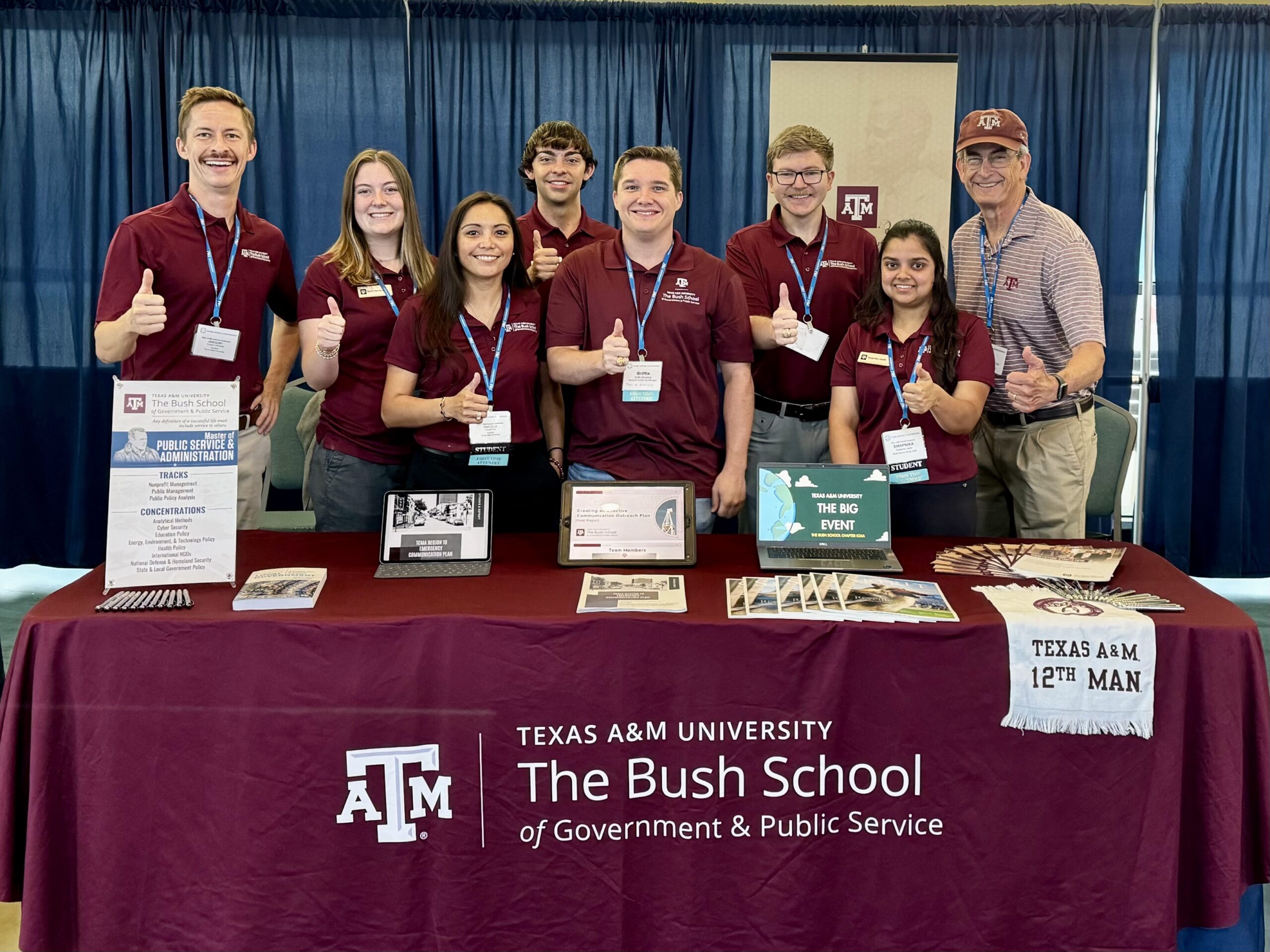 Bush School MPSA students presented research for effective emergency preparedness to Texas city managers