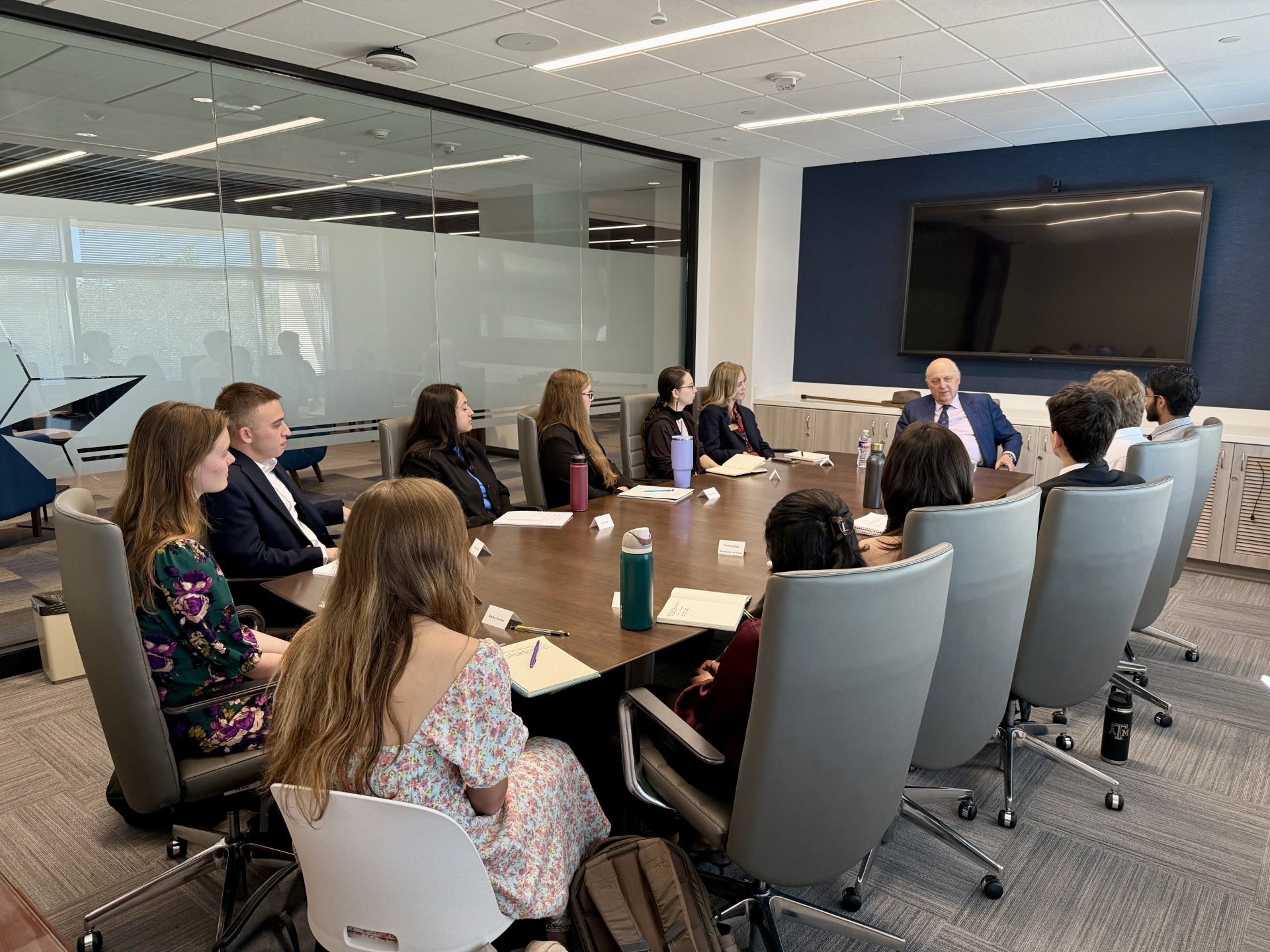 Retired ambassador John Negroponte presents George H.W. Bush’s vision for trade across the Americas